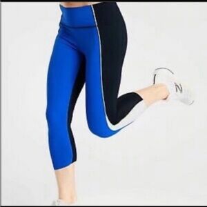 Athleta Blue and Black Athletic velocity Leggings size small
